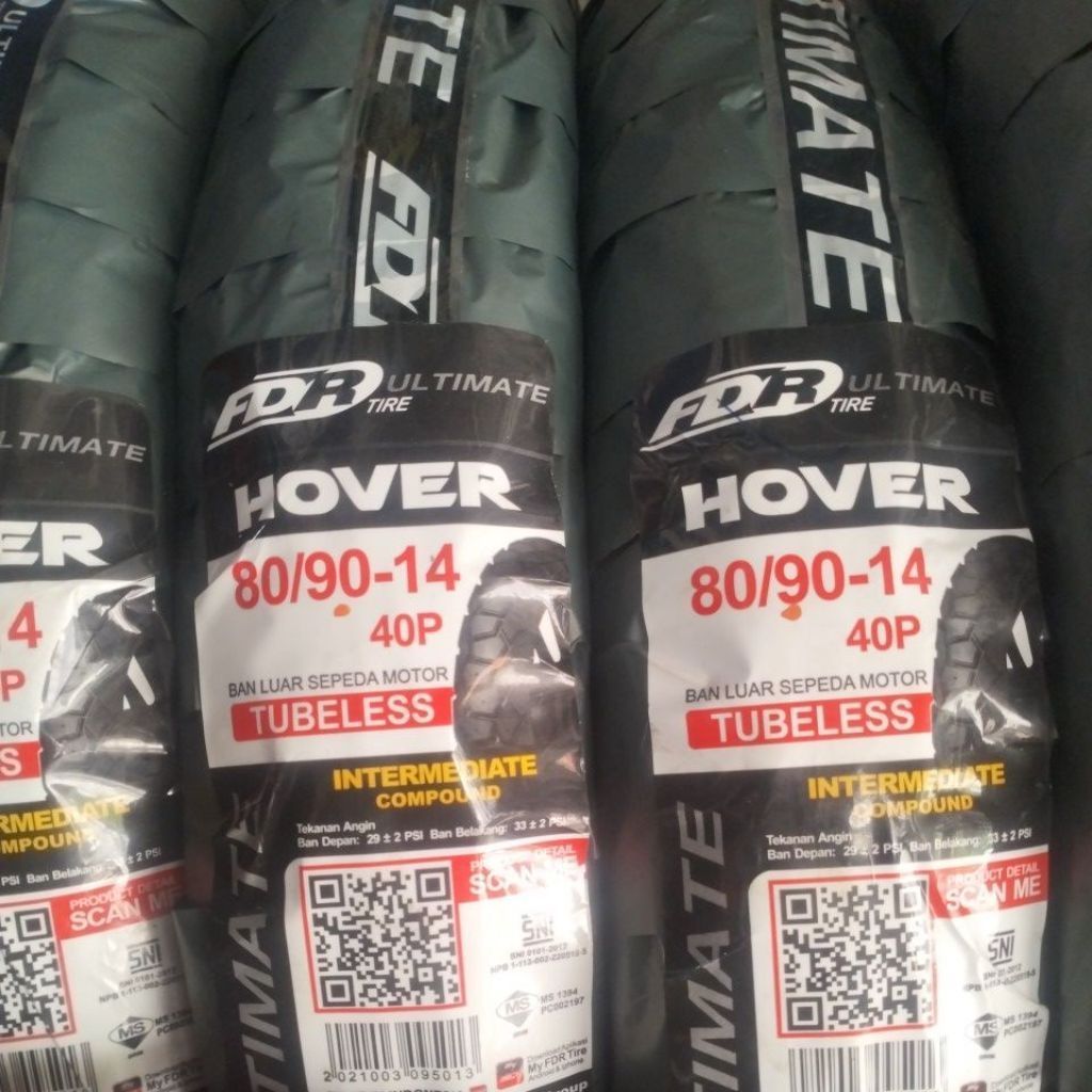 Ban Luar Matic 90/90-14 Hover (Tubles) Merk FDR / Ban FDR Hover 90/90 14