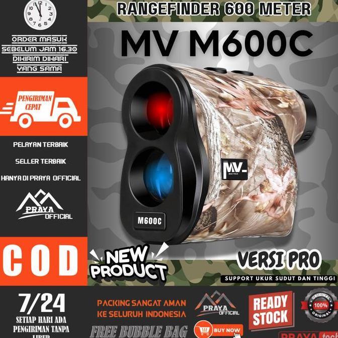 Prayatech Rangefinder Laser Teropong Ukur Jarak Range Finder Digital Terbaru