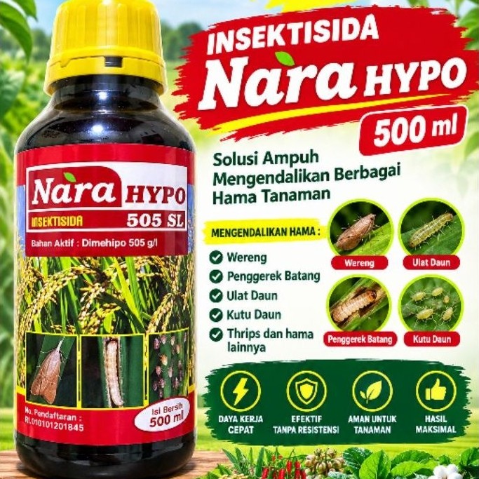 Insektisida Narahypo 505SL 500 ML Dimehipo Coklat Kemerahan
