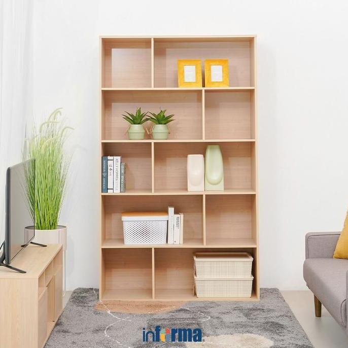 [CATORE] INFORMA RANA RAK BUKU 10 KOMPARTEMEN BOOKSHELF SUSUN RAK BACAAN SHELF BUKU LEMARI BUKU