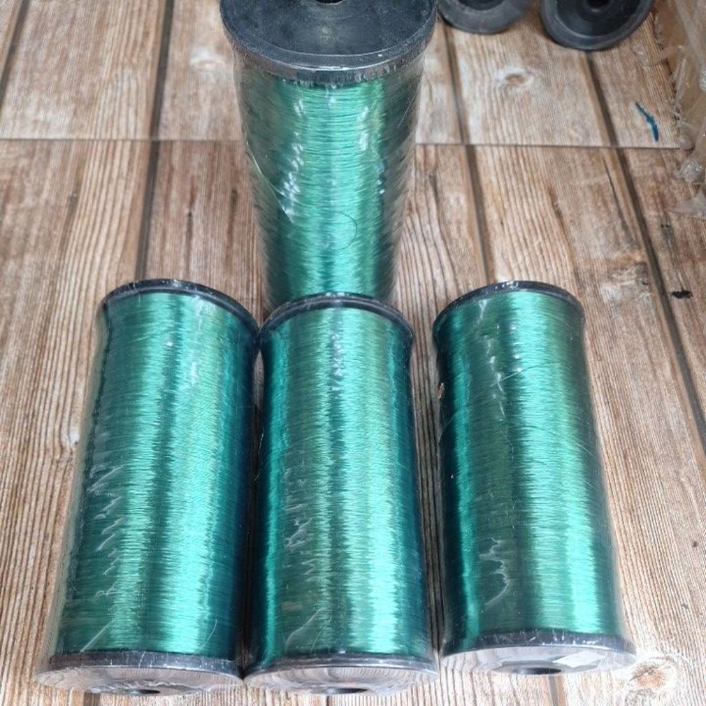 Senar nilon kiloan murah 1 bobin ijo botol