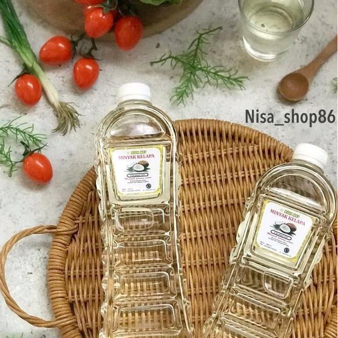 MINYAK GORENG KELAPA MURNI 1000 ML  MINYAK KELAPA MINYAK KLENTIK ASLI BOGA MAS Masakan Organik Bahan