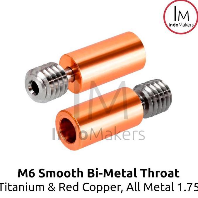 M6 / Ender3 Bi Metal Throat All-Metal Titanium Red Copper 1.75Mm