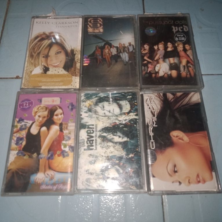 Kaset Pita Kelly Clarkson - S Club - The Pussycat Dolls PCD - M2M - Haven - Christina Milian