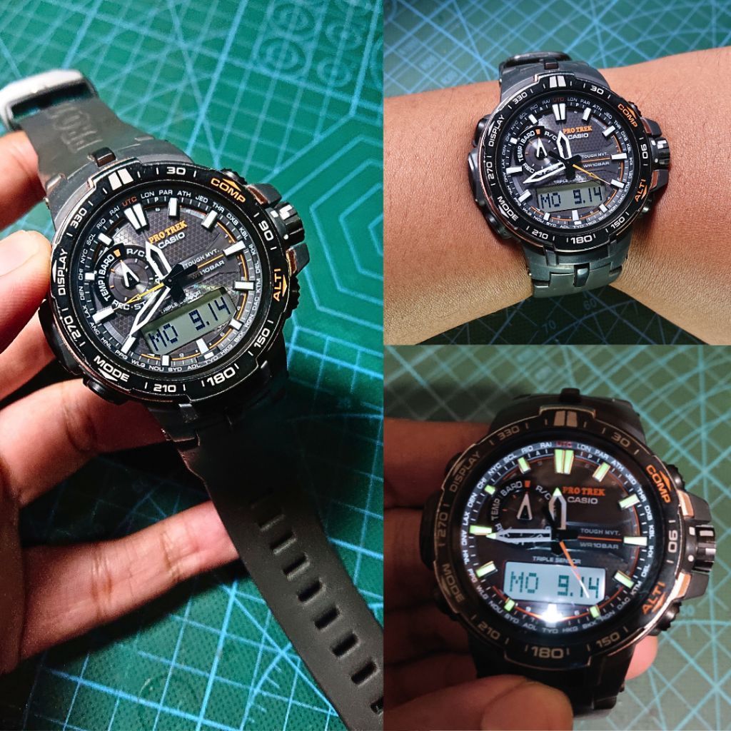 jam tangan casio protrek PRW-6000Y toughsolar triple sensor original japan