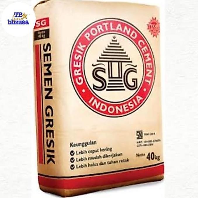 Semen Gresik 40 Kg Per Sak Eceran Per 1 Sak [Min Pembelian 1 Sak] Semen Gresik 40Kg Sak