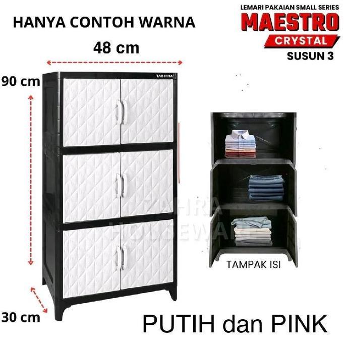 Fw5 Lemari Kecil Maestro Warna Putih Dan Krim