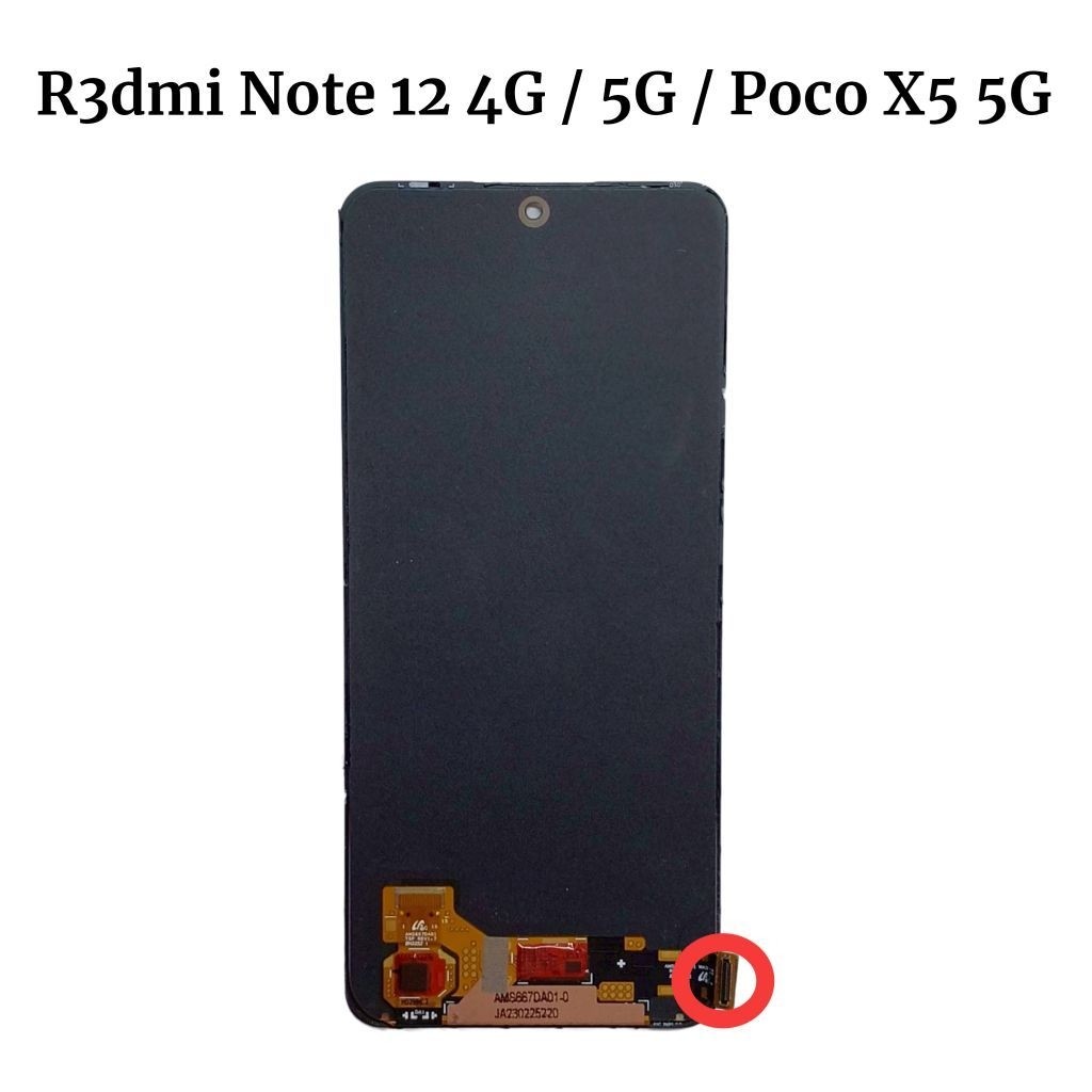 Konektor Lcd Xiaomi Redmi Note 12 4G / 5G / Poco X5 5G / 12 / 13 / M6 Pro 5G / Note 12R / Note 11 4G