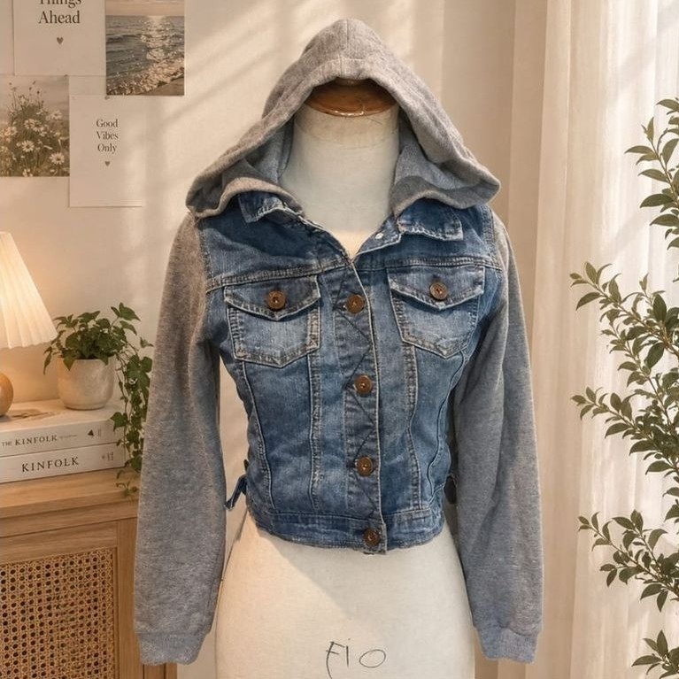 Denim Hoodie Jacket