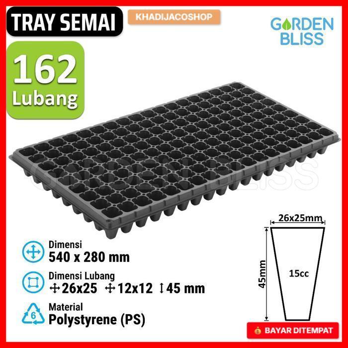 Tray Semai 162 Lubang / 162  Holes Seedling Tray - Polystyrene (PS)