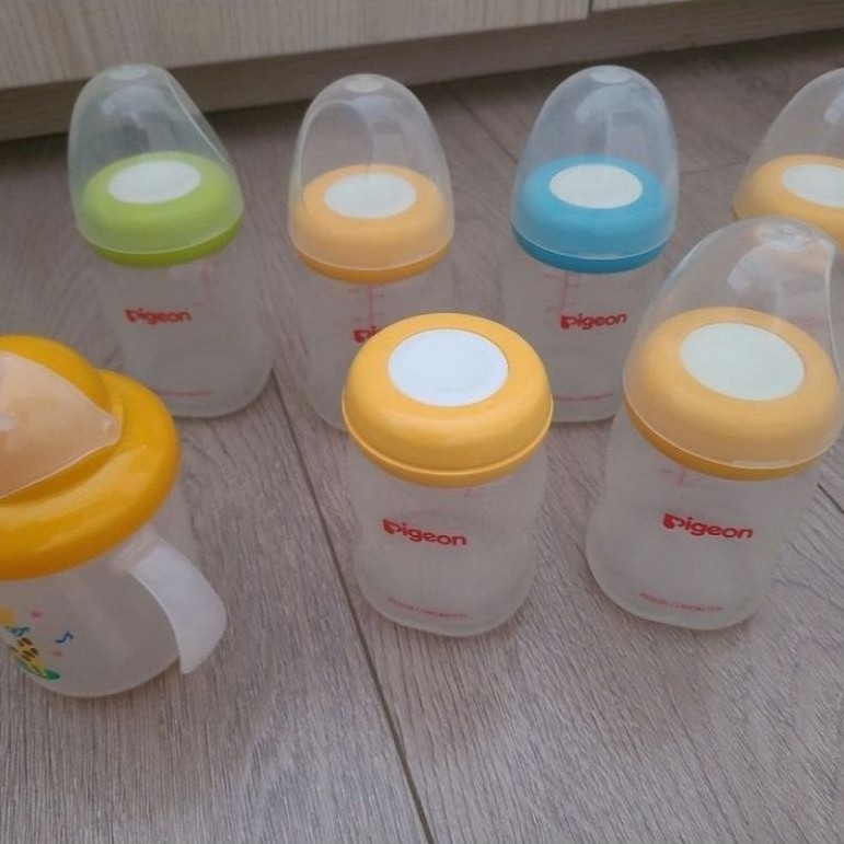 TAKE ALL PIGEON Botol Susu Wide Neck 160ml (TANPA DOT)& Mag mag