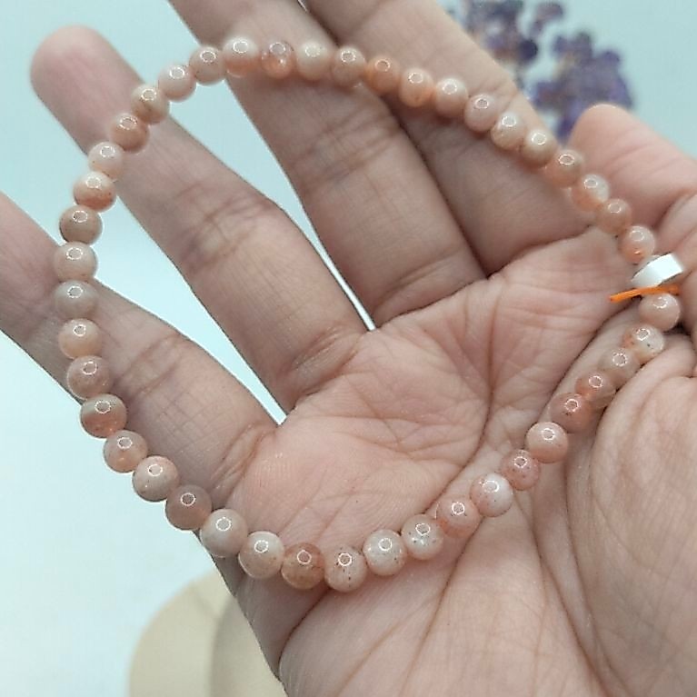 Gelang Batu Alam Sunstone 4 mm