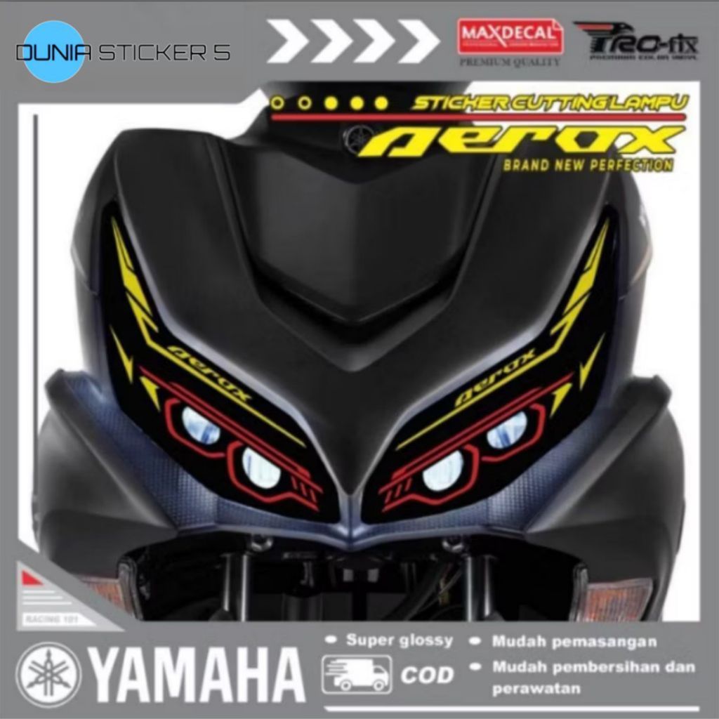 STICKER LAMPU ALIS AEROX NEW
