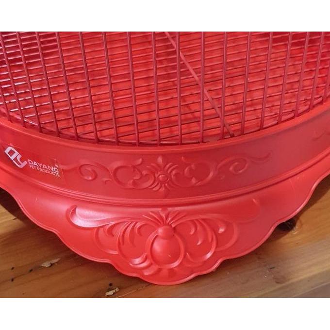 KBD KANDANG BESI BULAT CAPSUL DAYANG JERUJI TEBAL LOVEBIRD KONIN ROBIN