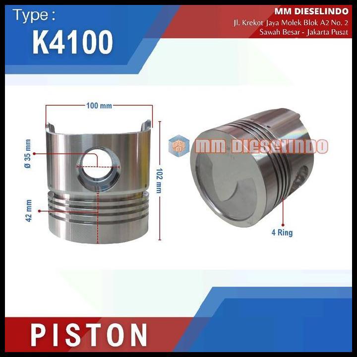 HOT DEAL PISTON K4100 - SEHER ENGINE DIESEL K4100D WEICHAI - NOZZLE PENDEK 