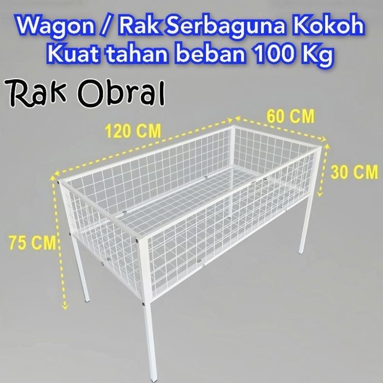 keranjang display / keranjang obral / rak obral / wagon / wagon obral