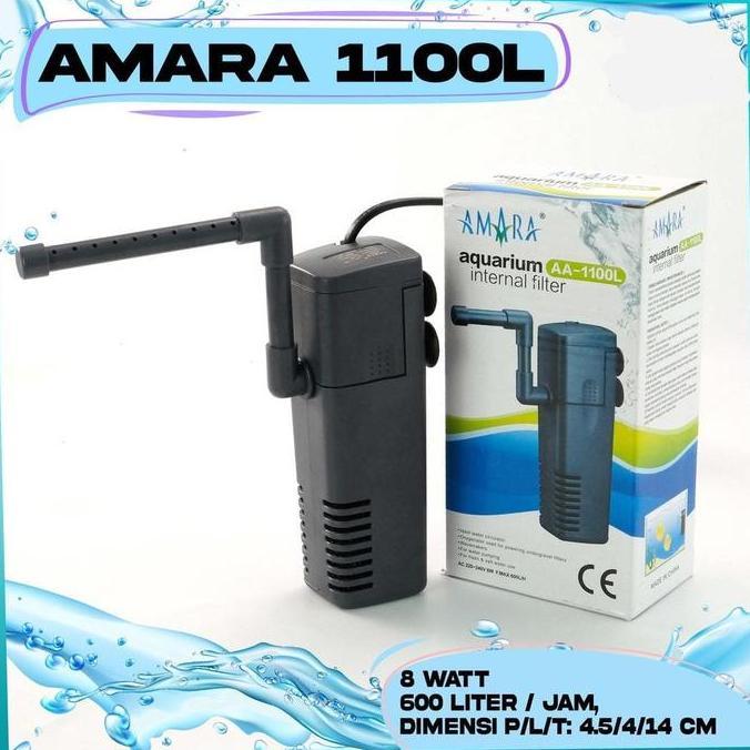 AMARA AA-1000L Internal Filter Mini / Filter Untuk Kura-Kura Dan Ikan AA-1100L / Filter Tabung Inter