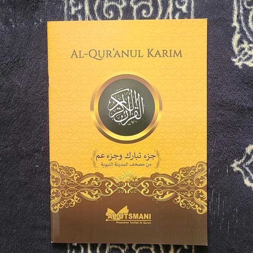 Al Quran Juz 30 dan 29 Rasm Utsmani A4 kertas HVS