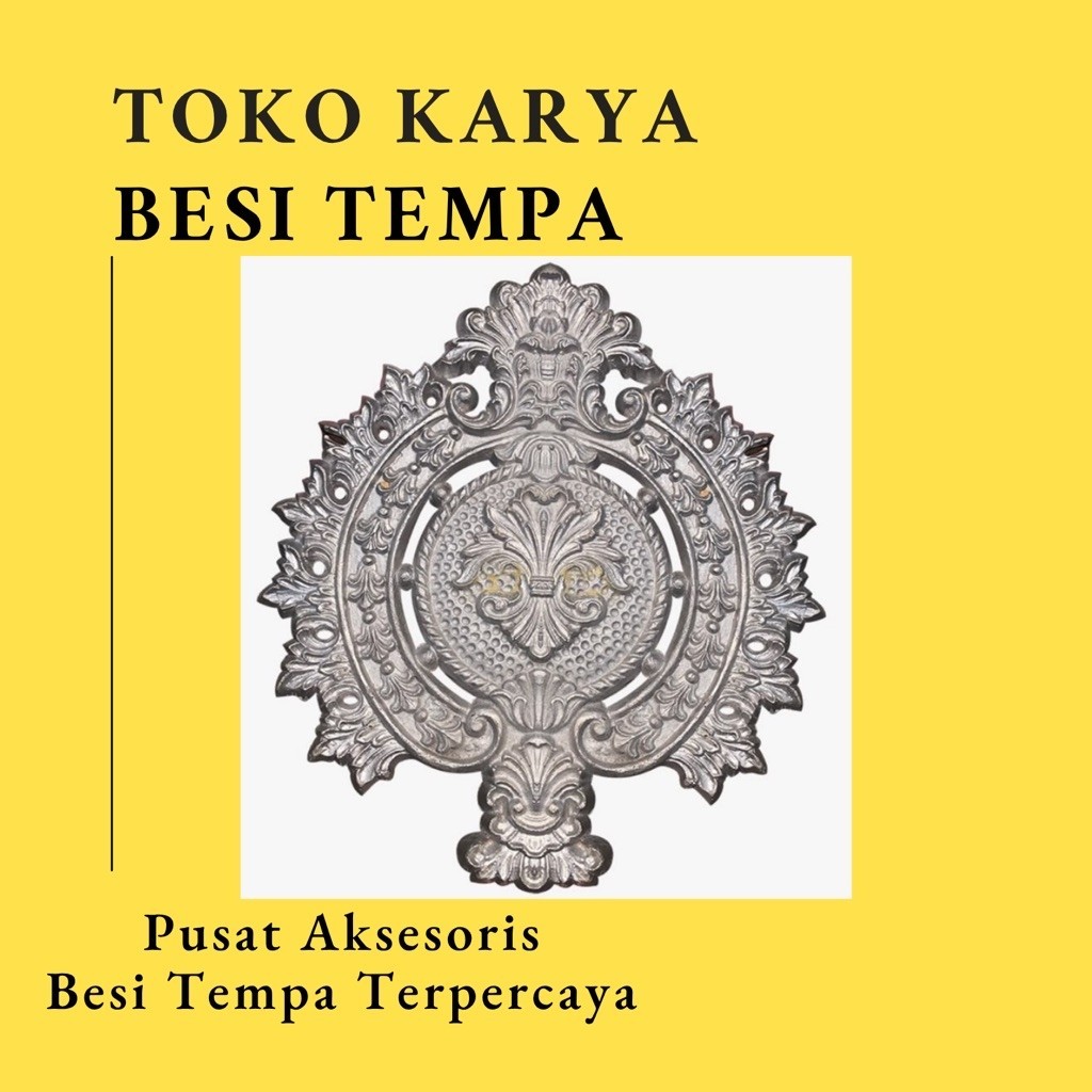 Ornamen Pagar Besi Tulip OR-1149/ Ornamen Pagar Besi / Aksesoris Besi Tempa / Ornamen Pagar Besi Rum