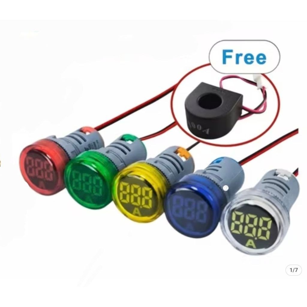 lampu pilot panel  lampu panel AMPERE merah kuning hijau
