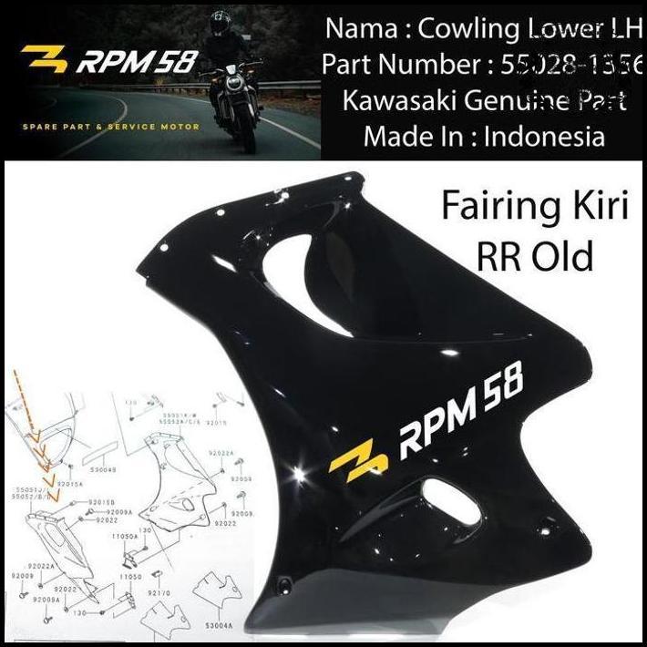 Fairing Bawah Ninja Rr Old Original Kiri Kanan 55028-1356 55028-1357 Murah