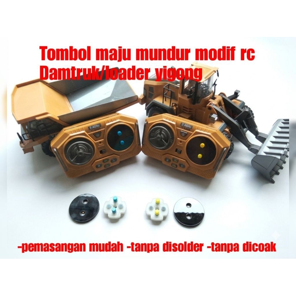 Tombol modifikasi maju mundur rc damtruk loader yigong