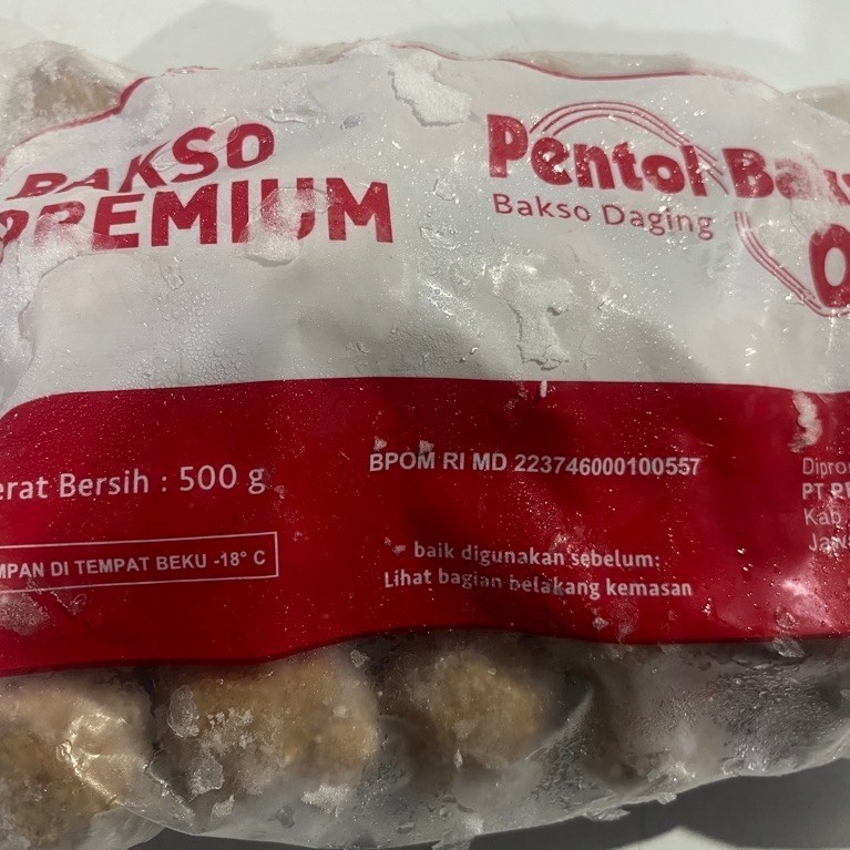 Pentol Bakso Premium / Pentol Bakso Bakso Daging Berat Bersih 500 g Frozen