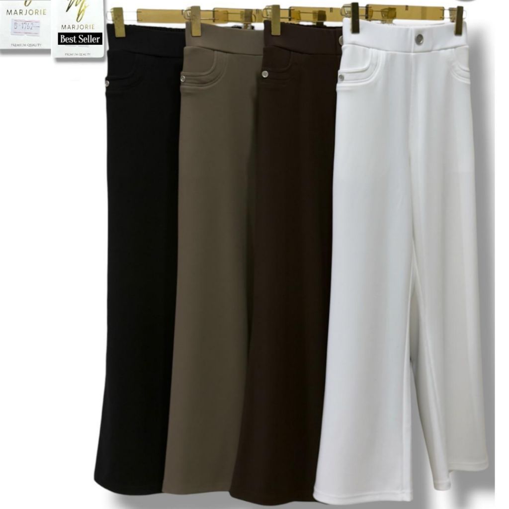 Celana MJ Marjorie Tensel Twill Kulot Wanita Kerja Daily Casual
