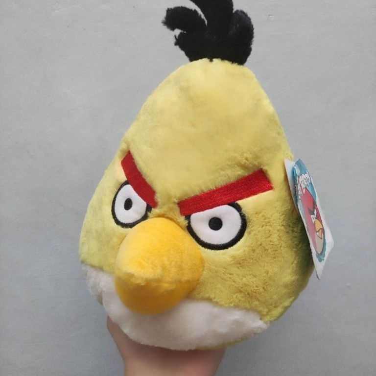 Boneka angry birds chuck original angry birds new tag