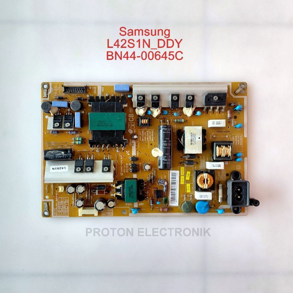 PSU LED TV Samsung UA40F5105 UA40F5105AR UA40F5105ARXXD Power Supply L42S1N DDY BN44-00645C PCB Regu