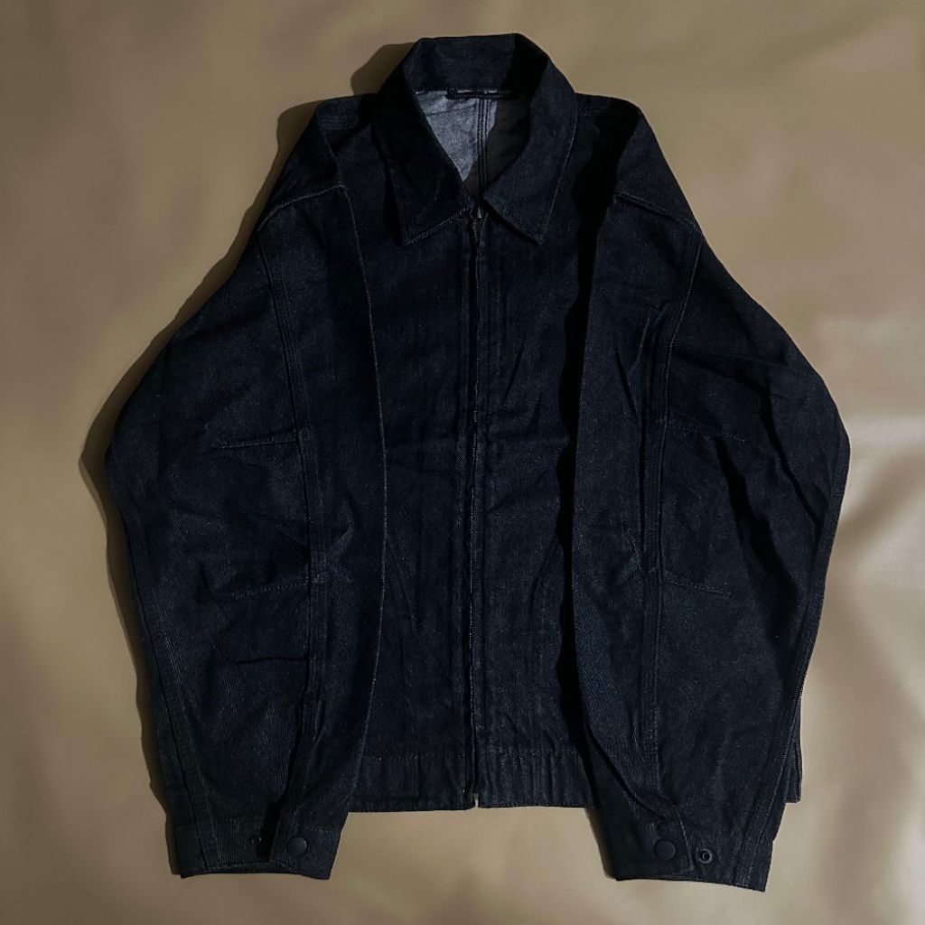 Gu denim zip up jacket blouson uniqlo