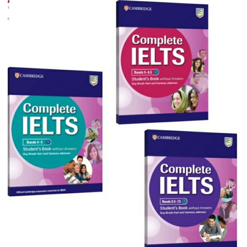 Buku Cambridge Complete IELTS Student's Book without Answers Band 4-5 5-6.5 6.5-7.5