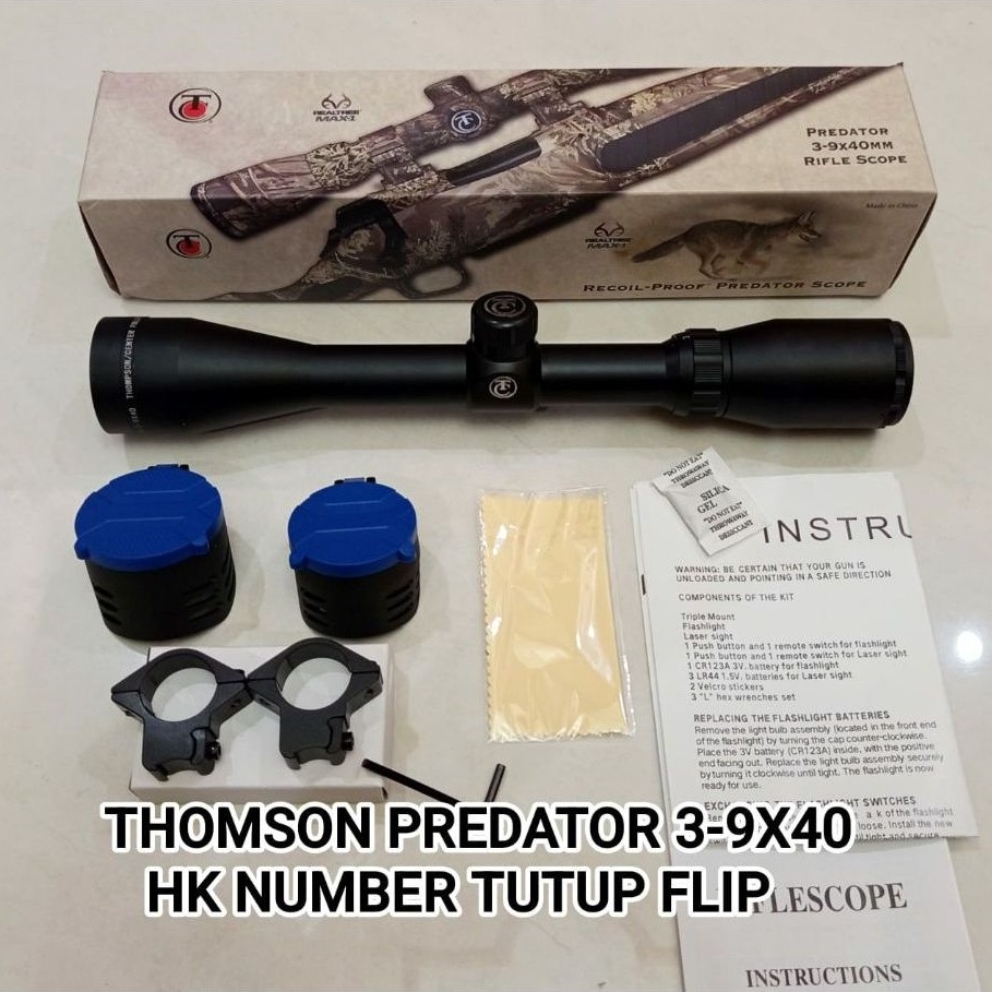 TELESCOPE THOMSON PREDATOR 3-9X40 HK NUMBER
