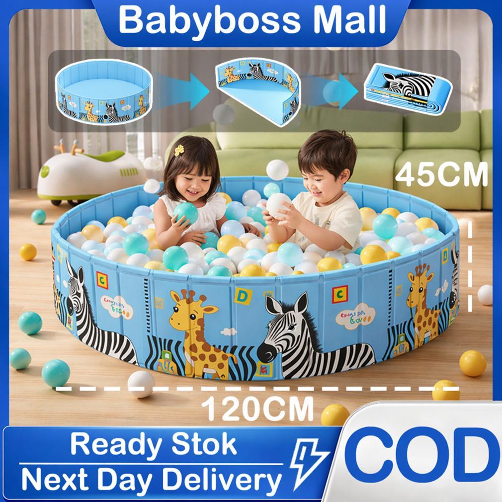 Kolam Renang Anak Lipat Portable Anti Bocor Kolam Bola Bayi Mainan Indoor Outdoor Rumah Anak