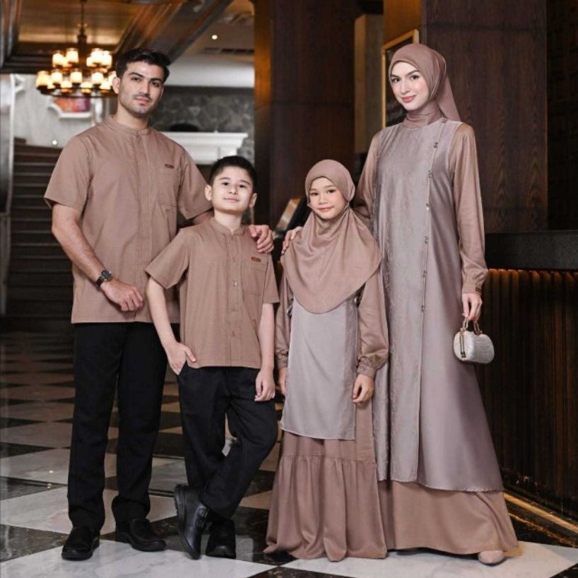 SARIMBIT NIBRAS 2027 BAIKQU MOCCA BAJU LEBARAN KELUARGA 2027