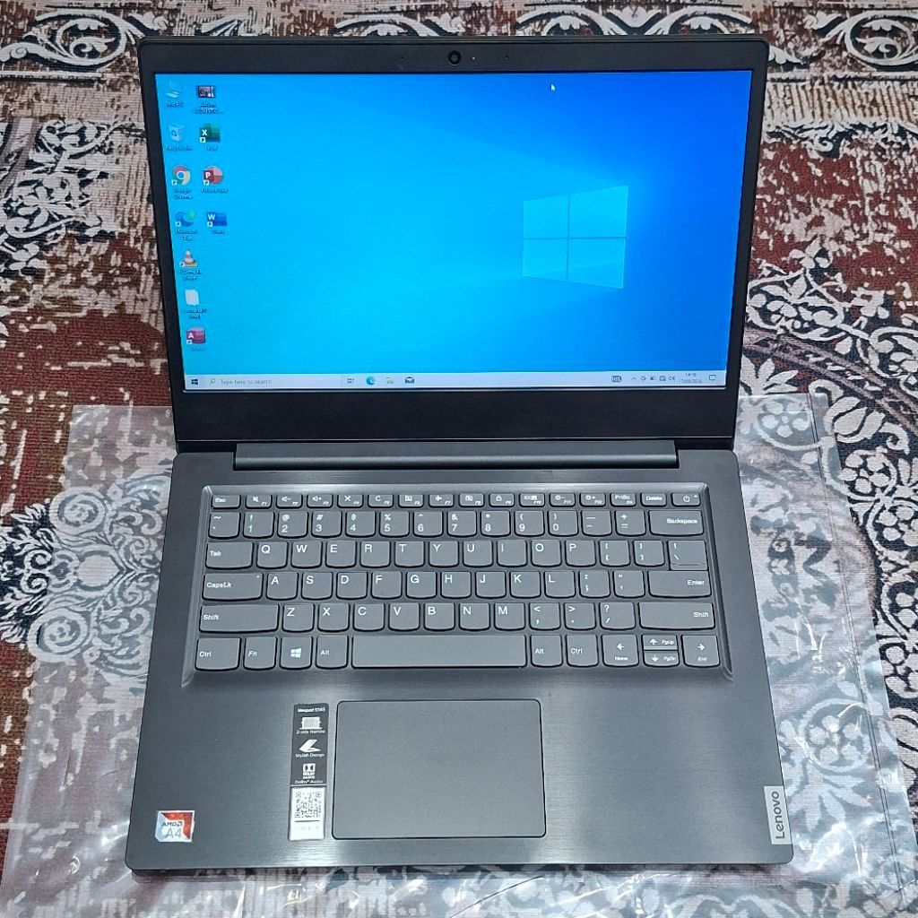 Laptop Lenovo Ideapad S145-14AST AMD A4-9125 RAM 4GB SSD 256GB Windows 11 Generasi Terbaru Siap Paka