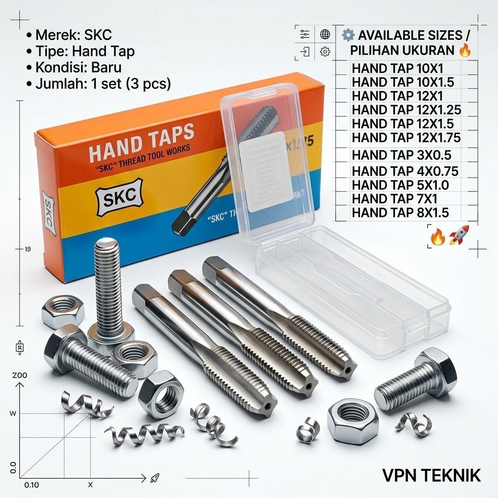Hand Tap Hand Screw Mata Tap Pembuat Drat Baut Skc | Tap SKC