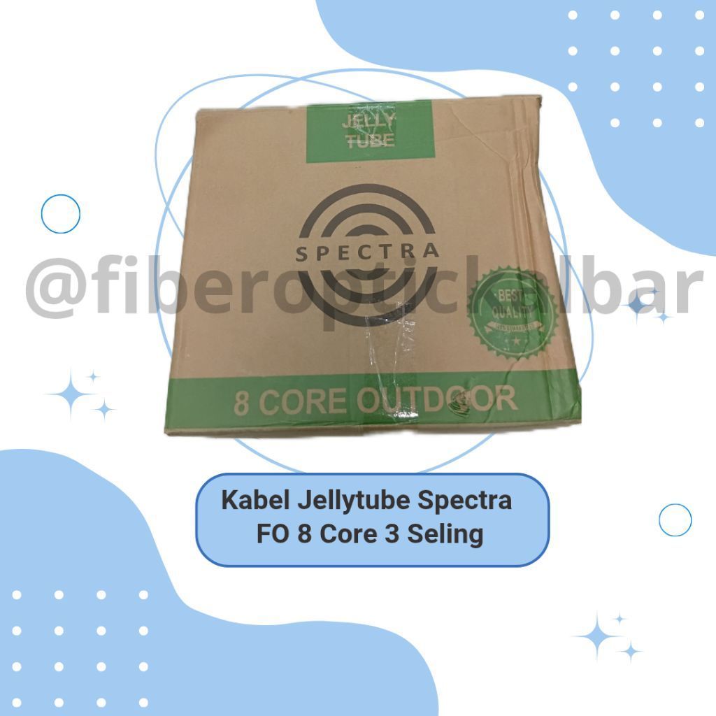 Kabel Fiber Optic Spectra Jellytube 8 Core 3 Seling