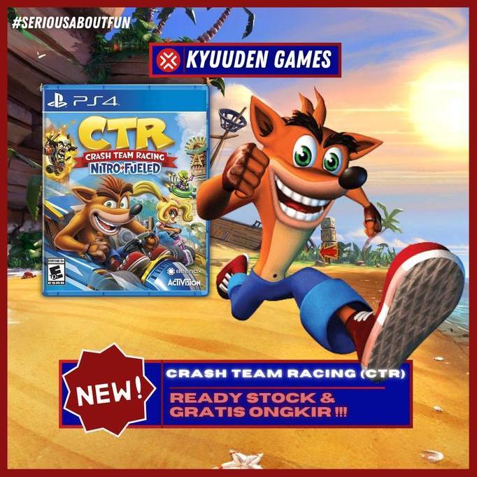 Kaset BD PS4 CTR Nitro Fueled Segel BNIB