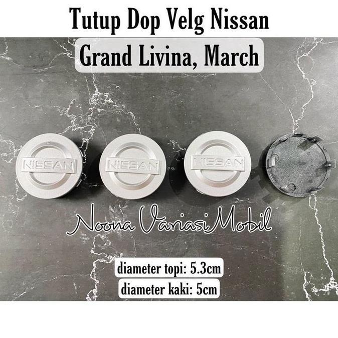 Promo Tutup Dop Velg Nissan March Livina 4pcs center dop Diskon