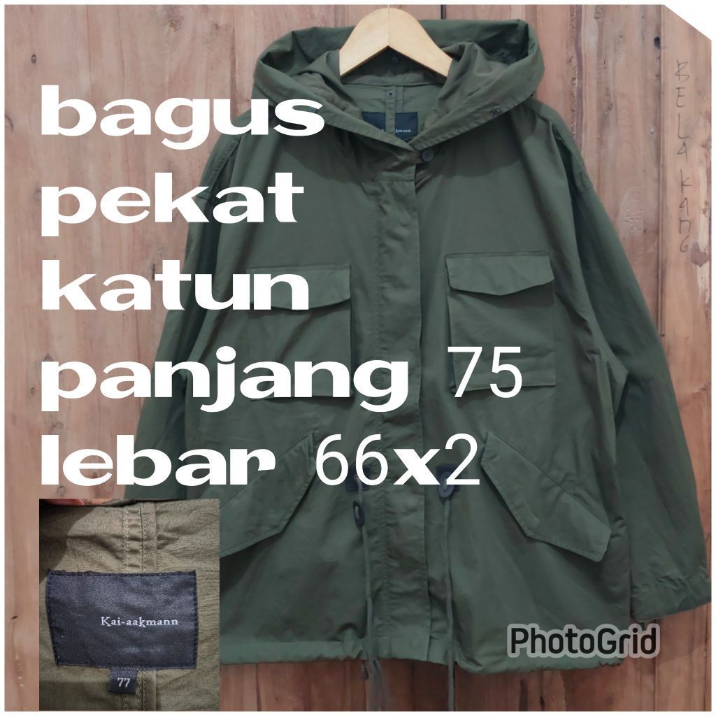 jaket parka army military green hijau m65 fashion kai aakmann besar jumbo