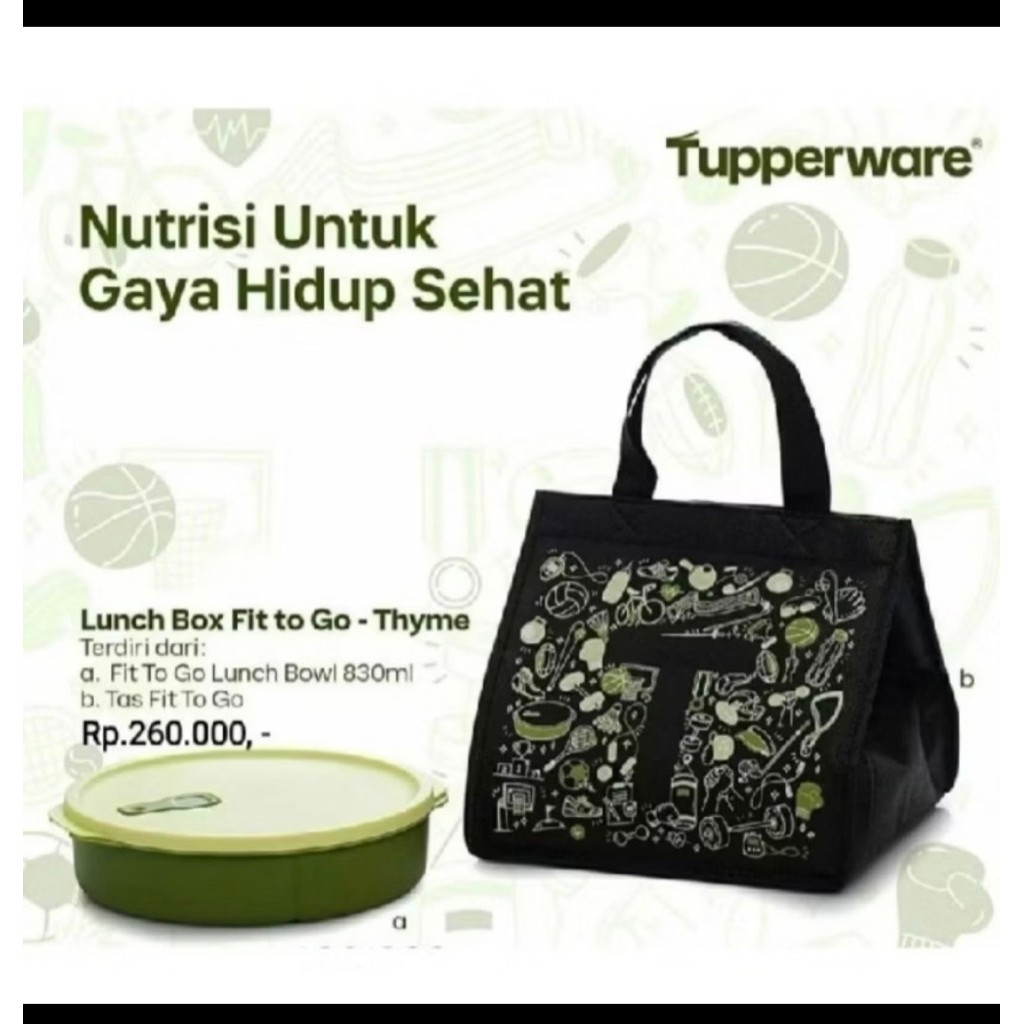 Bekal Fit To Go Tupperware
