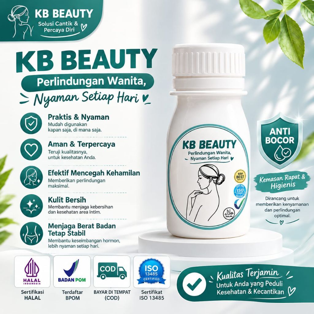 KB Beauty 100% original melancarkan haid dan anti gendut