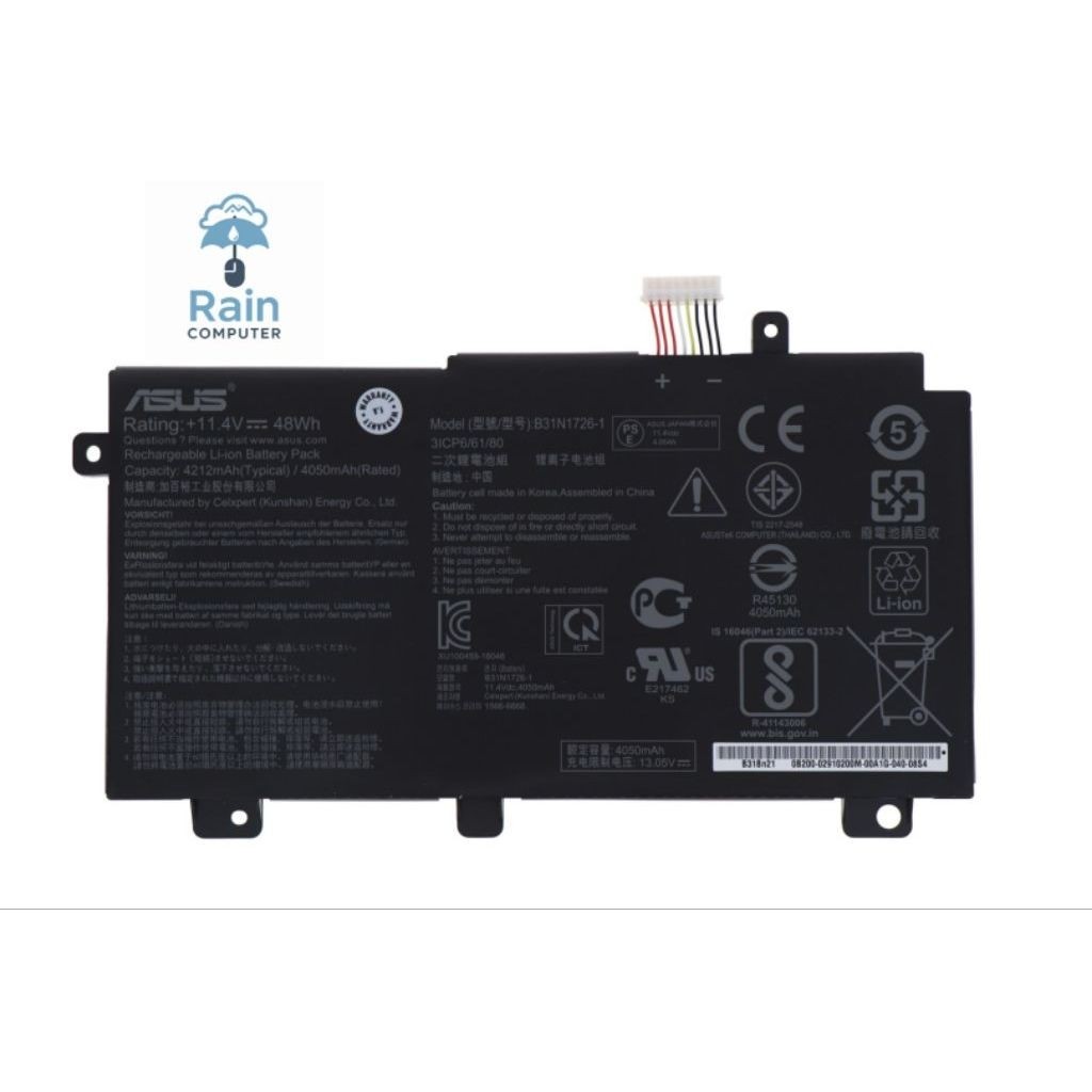 Baterai Asus TUF Gaming FX504 FX504G FX504GE FX505 FX505D B31N1726
