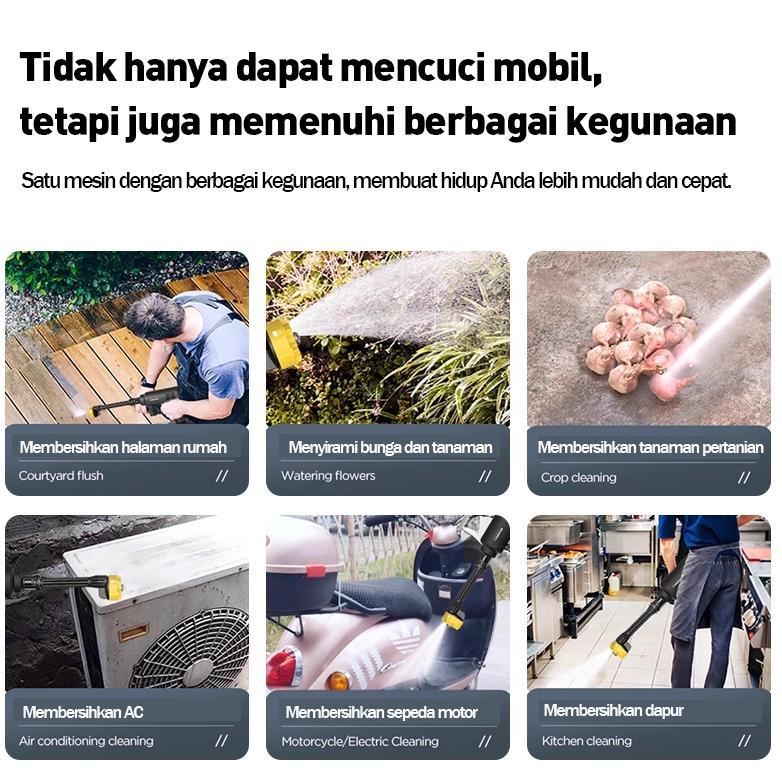 Reaim jet cleaner mesin semprotan Portable mini cuci mobil motor alat cuci motor semprotan kencang
