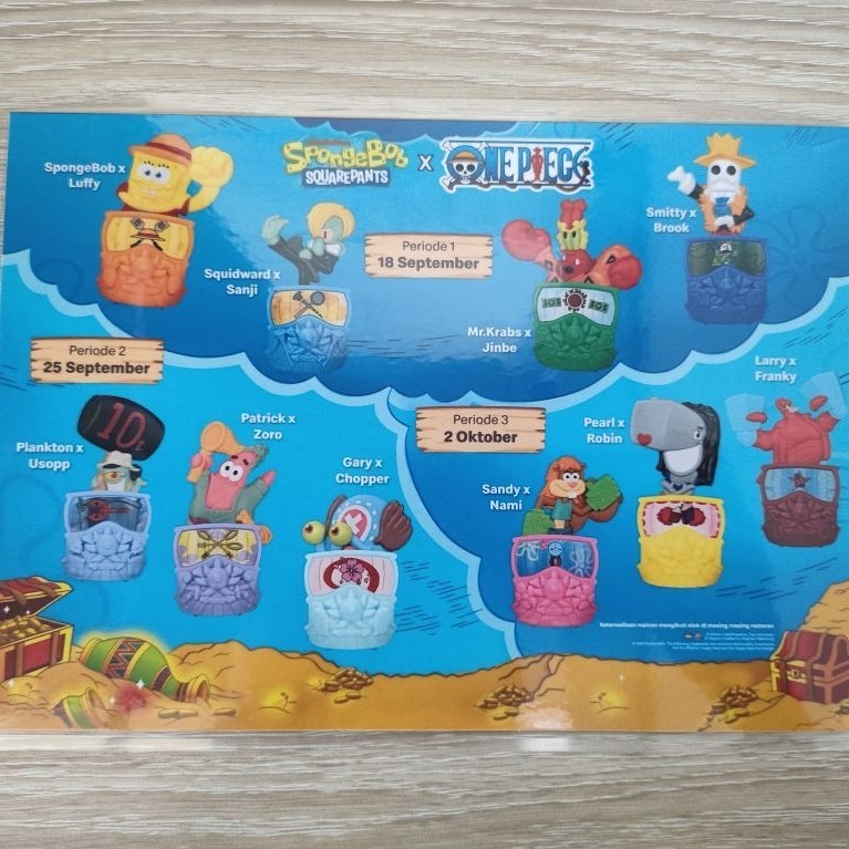 Mainan Anak Happy Meal Meals McD McDonald Mcdonalds McDonald's Toy Toys Figure Spongebob Squarepants