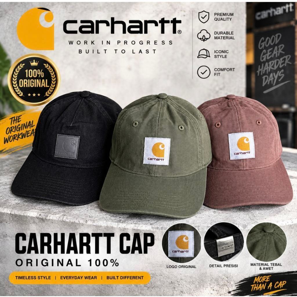 Carhartt WIP Ethan 5 Panel Cap /topi/ Brand New 100% Original Authentic Guaranteed