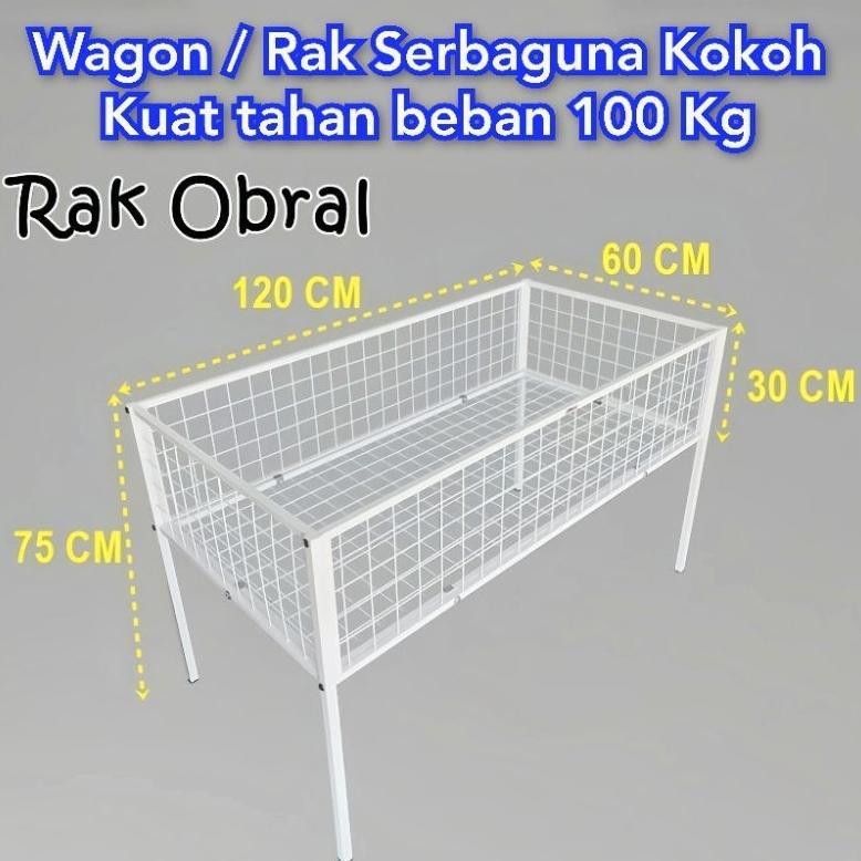 keranjang display / keranjang obral / rak obral / wagon / wagon obral