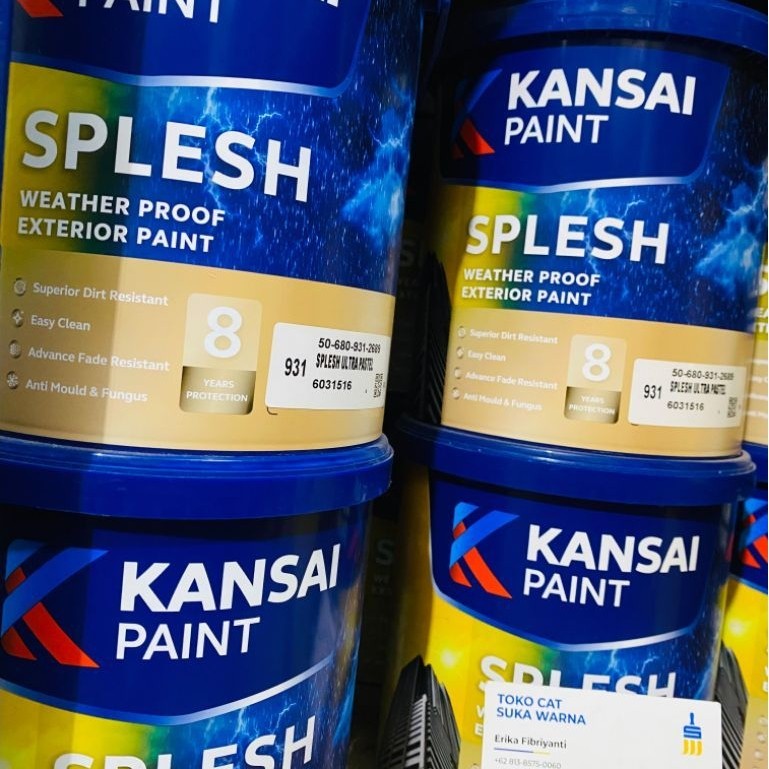Kansai Paint Splesh Cat Tembok 2.5L(BRILLIANT WHITE)