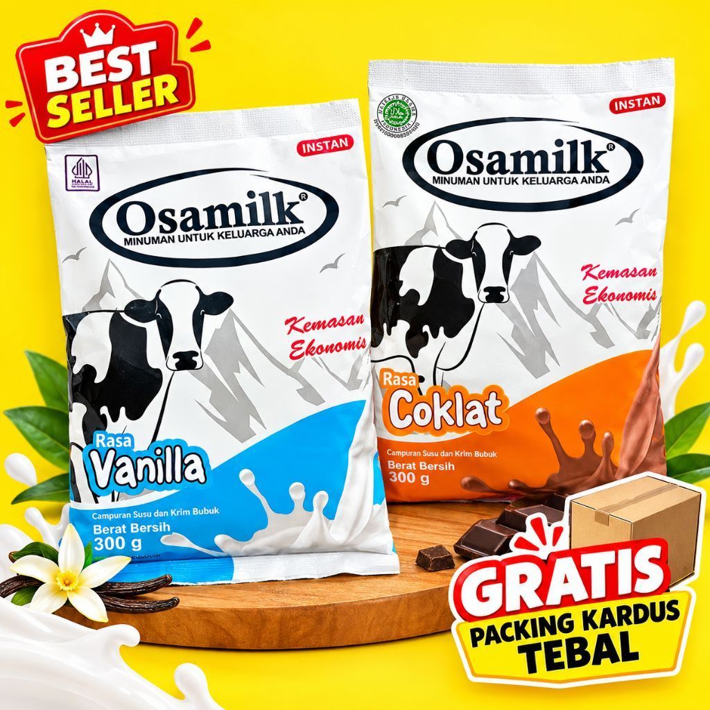 OSAMILK (TERLARIS) STOK SELALU TERBARU - susu osamilk - susu penggemuk badan - osamilk - susu gemuk 